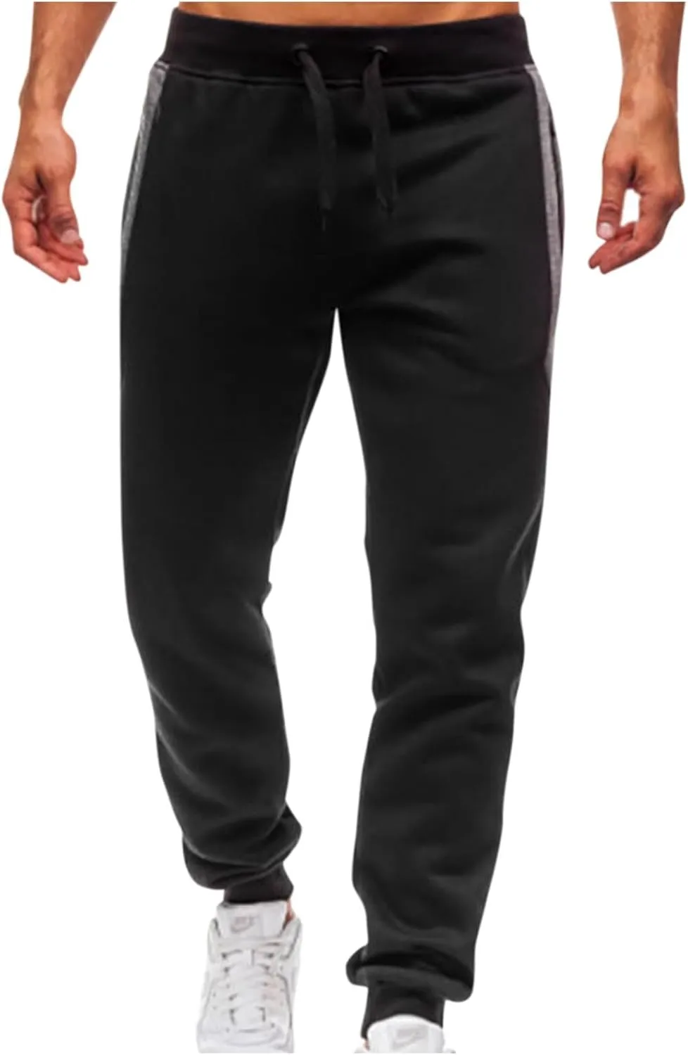 Mens Sweat Pants Drawstring Stretch Track Pants Athletic Gym Pants Slim Fit Rain Pants Summer Workout Compression Pants