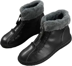 Mid Calf Winter Boots for Women Waterproof Snow Womens Snow Boots 9.5 Wide Waterproof Snow Boots Women Pull on Wide Calf Snow Boots for Women Low Heel Botas De Frio Para Mujer Bajita