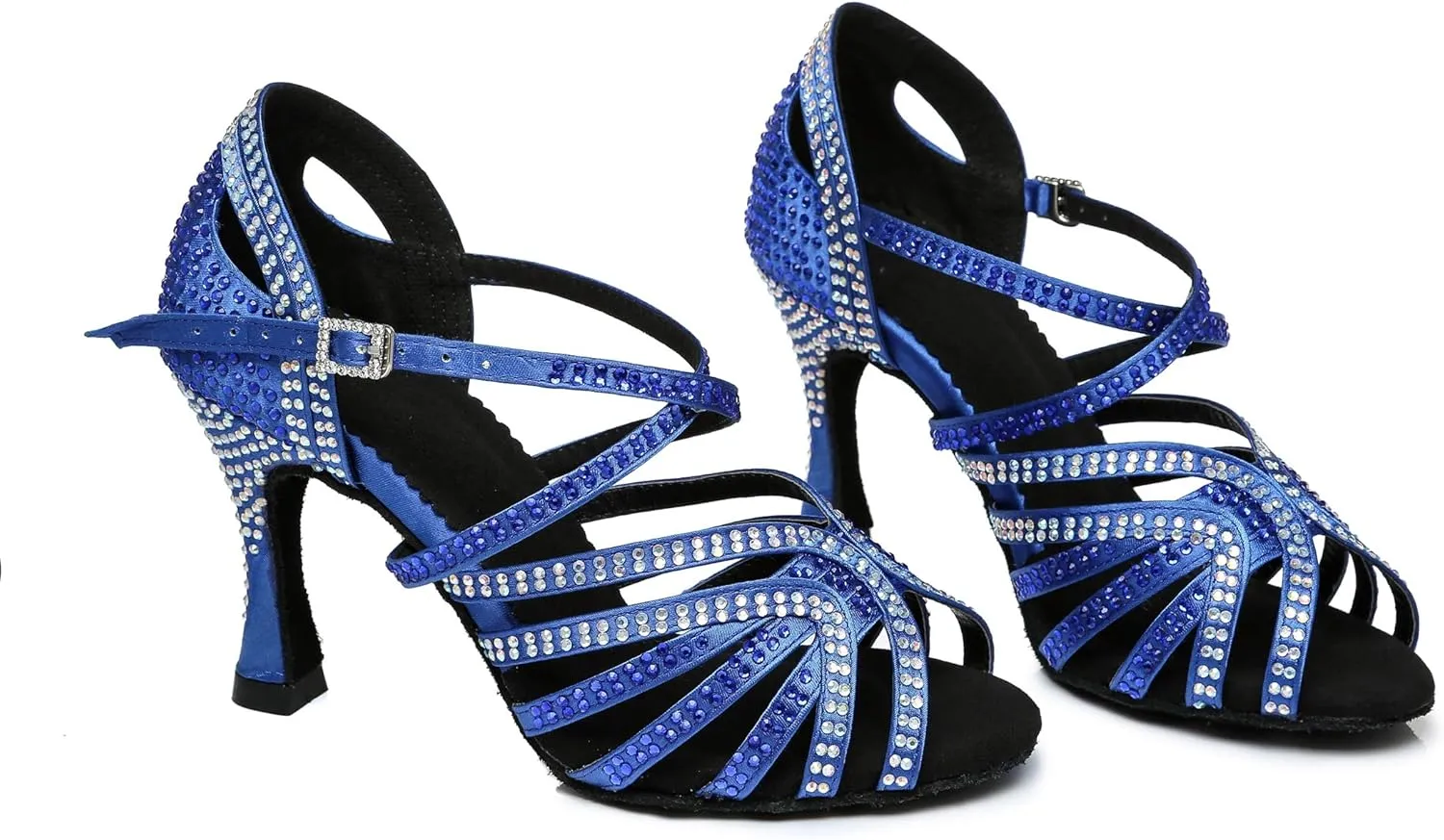 Minishion Ladies Dance Shoes Rhinestions Latin Dance Heels L450
