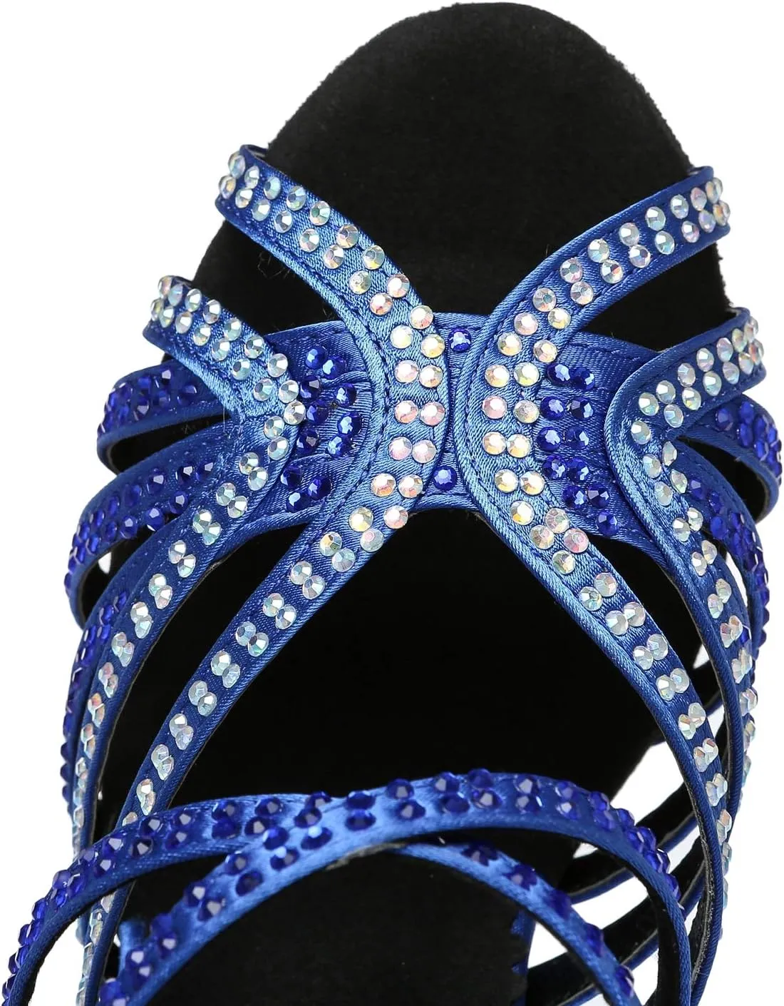 Minishion Ladies Dance Shoes Rhinestions Latin Dance Heels L450