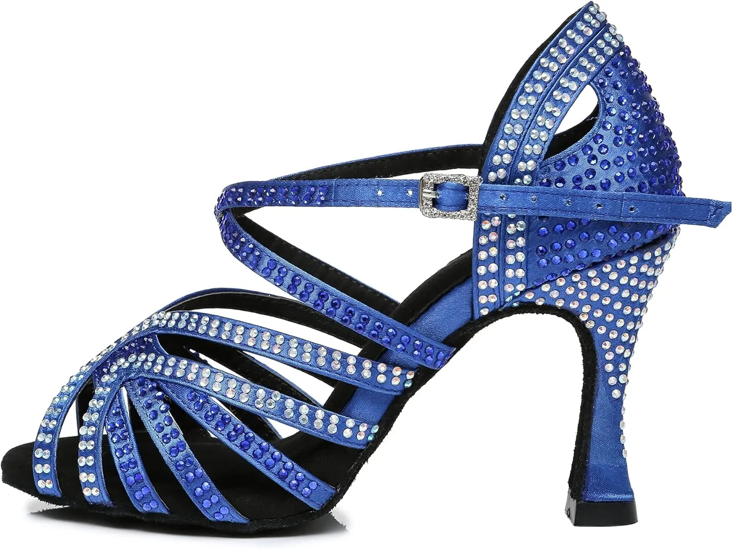 Minishion Ladies Dance Shoes Rhinestions Latin Dance Heels L450