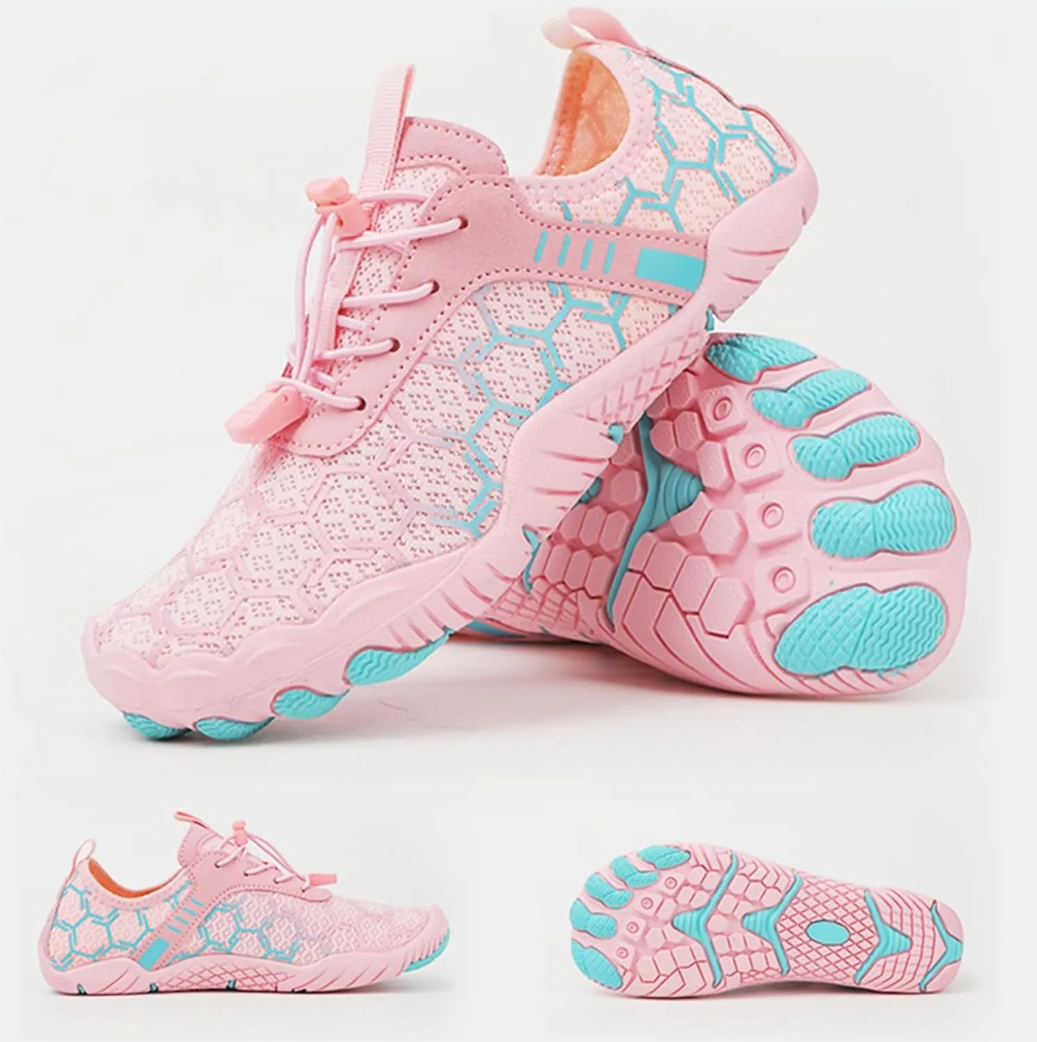 Mmoneyake Mens Womens Athletic Hiking Water Shoes Unisex Hike Barefoot Shoes Quick Drying Beach Aqua Shoes Travel Trekking Walking Climbing Sneakers Lightweight Outdoor Footwear