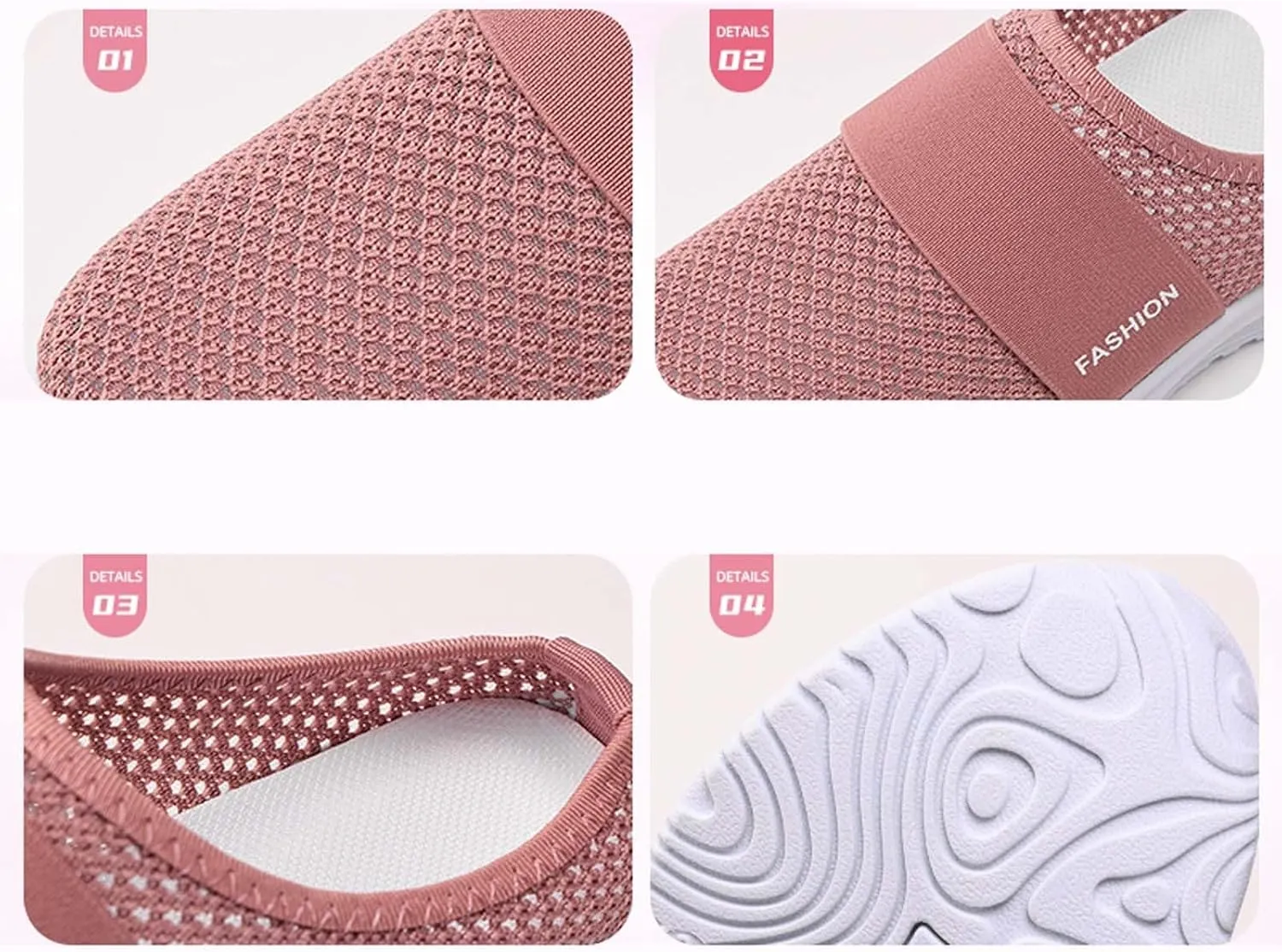 Mules for Women 2025 Summer Slip on Wide Width Mesh Mule Shoes Backless Orthopedic Walking Shoes with Arch Support