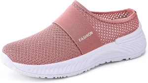 Mules for Women 2025 Summer Slip on Wide Width Mesh Mule Shoes Backless Orthopedic Walking Shoes with Arch Support