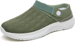 Mules for Women Outdoor Hiking Slip On Sandals Sports Water Shoes Fashion Slippers Classic Clogs for Women Breathable Mesh Walking Mules Sneakers Open Back Slip On Shoes Orthopedic Diabetic Shoe