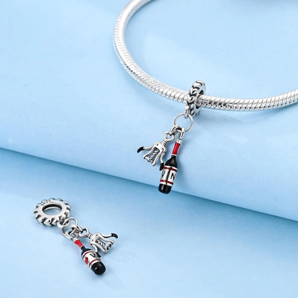 NARMO S925 Sterling Silver Charms Hamsa Charm for Pandora Bracelets Cross Charms for Bracelets Perfume High Heels Dangle Charms Silver Charms for Women