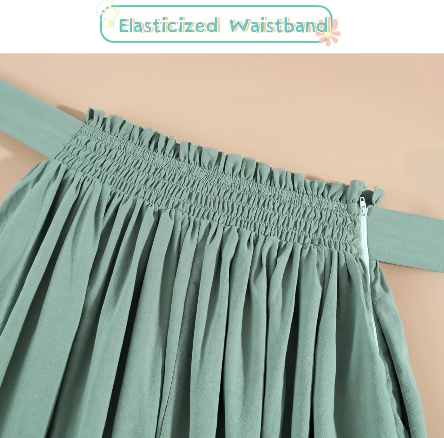 NSPSTT Victorian Skirt for Women Flowy Maxi Skirts High Waisted Ren Faire Skirt Renaissance Costume
