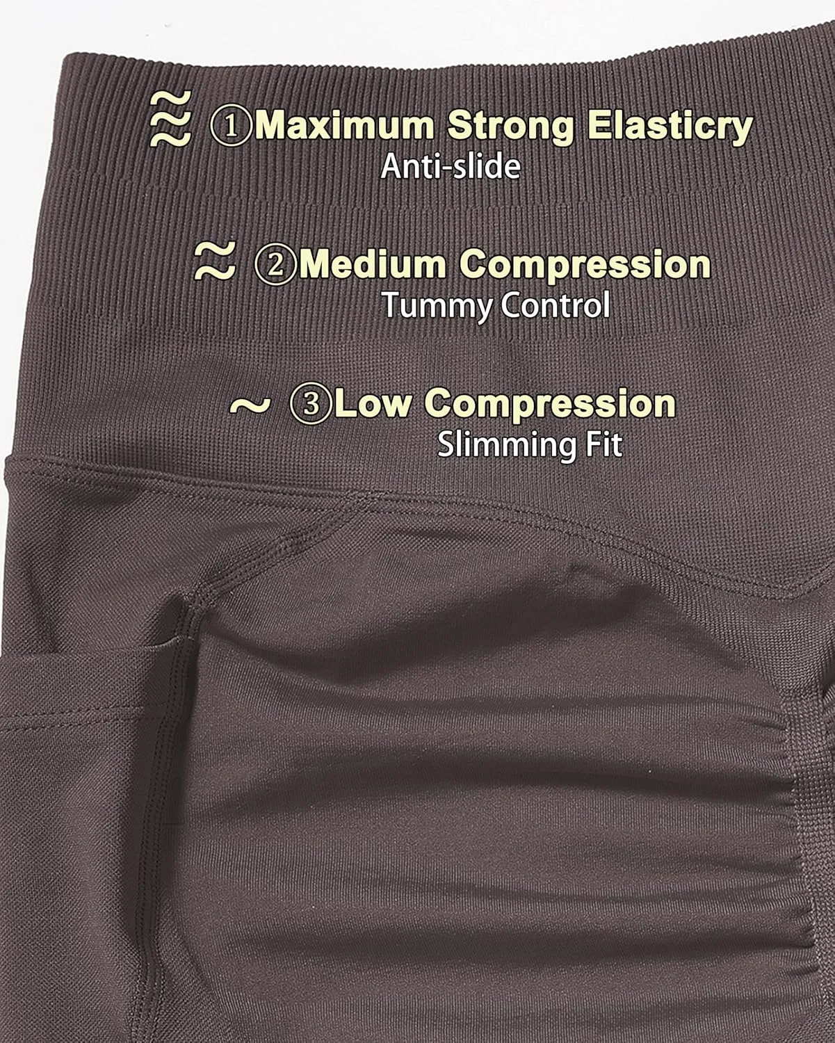 OMKAGI Women Scrunch Butt Lifting Leggings with Pockets Compression High Waisted Gym Workout Leggings