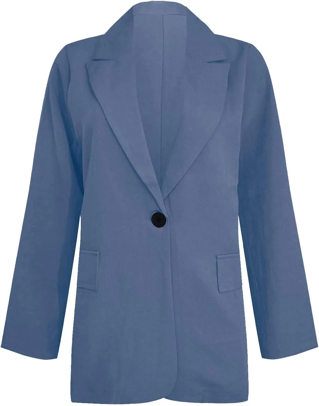 Oversized Blazer Sets Women 2 Piece Outfits Open Front Lapel Neck Button Business Casual Blazers Slim Wedding Trouser