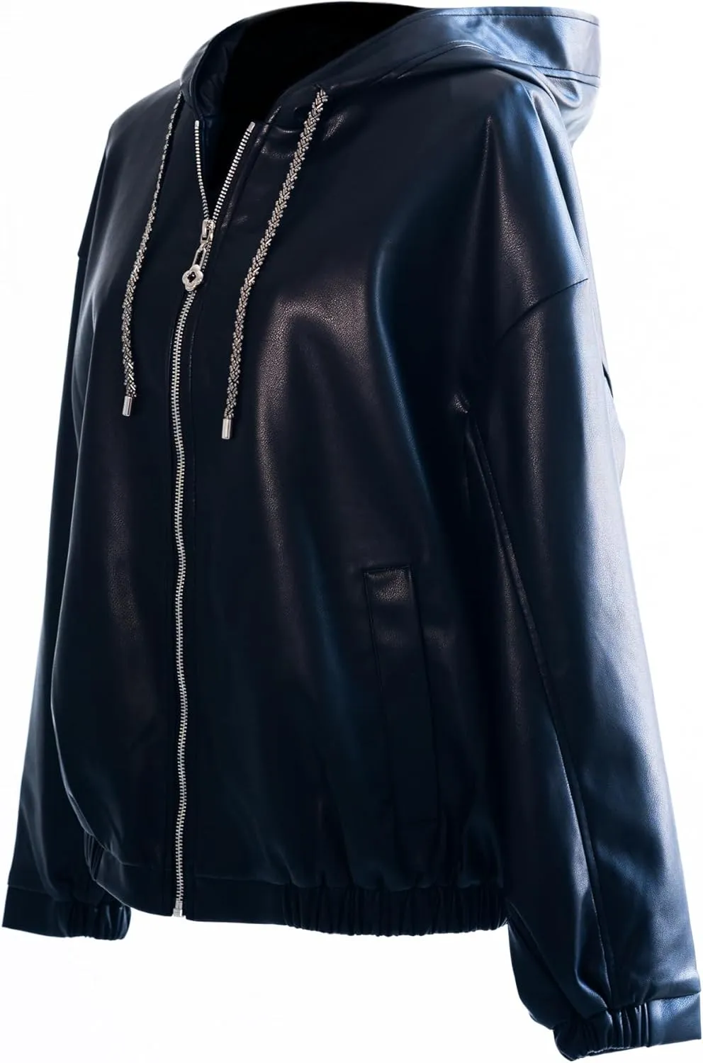 Oversized Hooded Faux Leather Jacket Women | Leather Jackets for Women 2025 |Trendy Fall Jackets