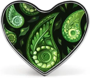 Paisley Ornament Floral Heart Pins Lapel Pins Enamel Brooches for Wedding Party Costume Accessory