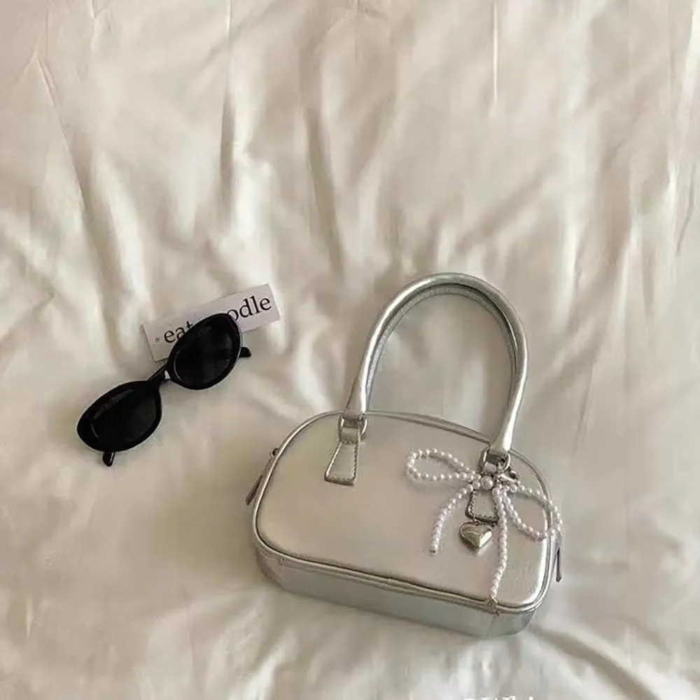 Pearl Bow Keychain Coquette Aesthetic Keychain Keyrings Bag Charms Purse Car Charms Keychain