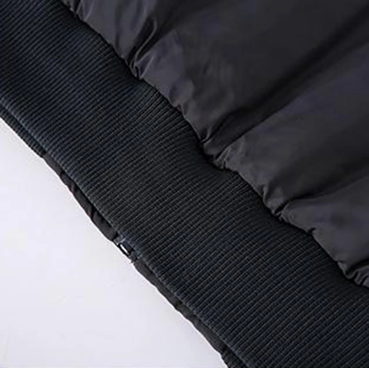 peqiut Winter Jacket For Men Zipper Cotton Padded Warm Fall Winter Coats Plus Size Pocket Leisure Jacket Comfort