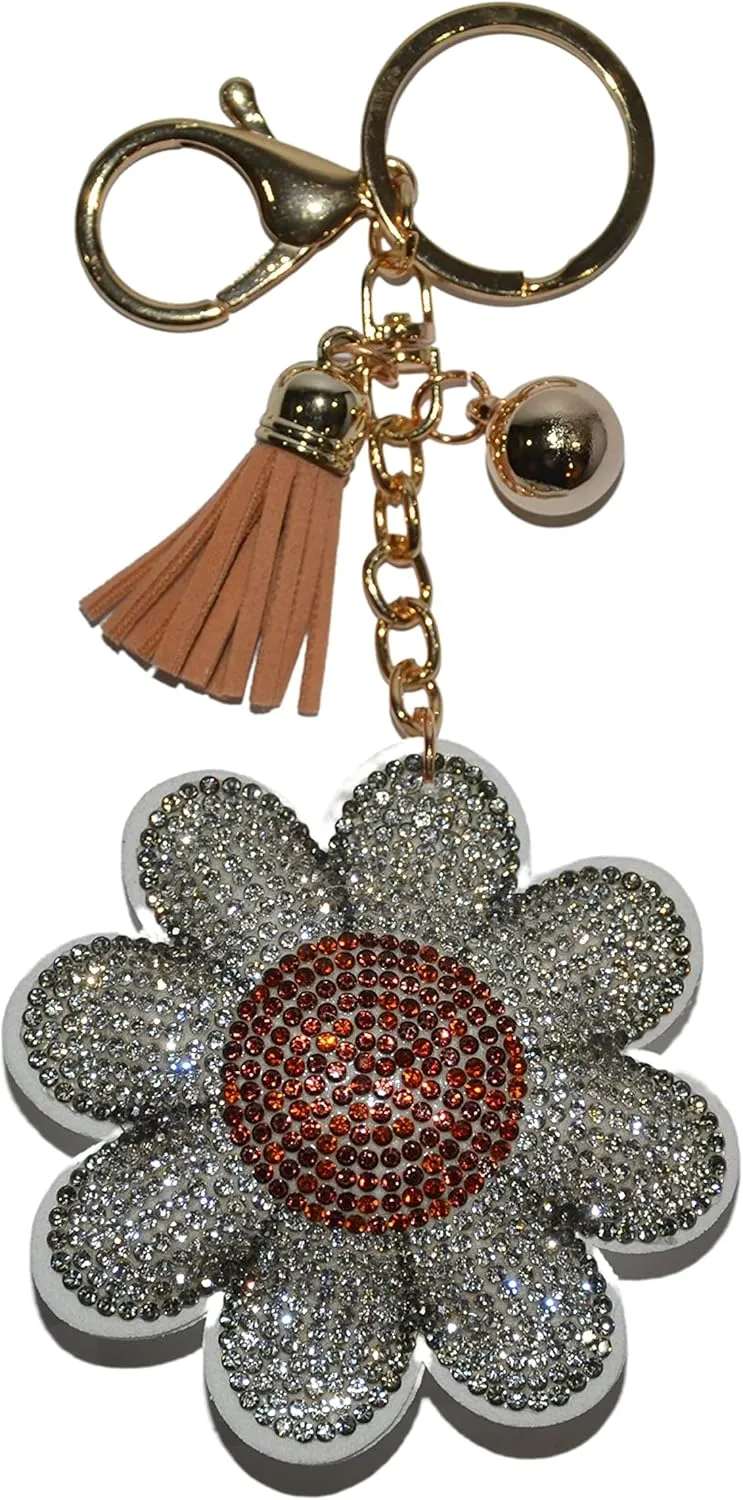 Popfizzy Rhinestone Accessories for Women - Bling Keychain Charms, Cute Purse Charms for Handbags