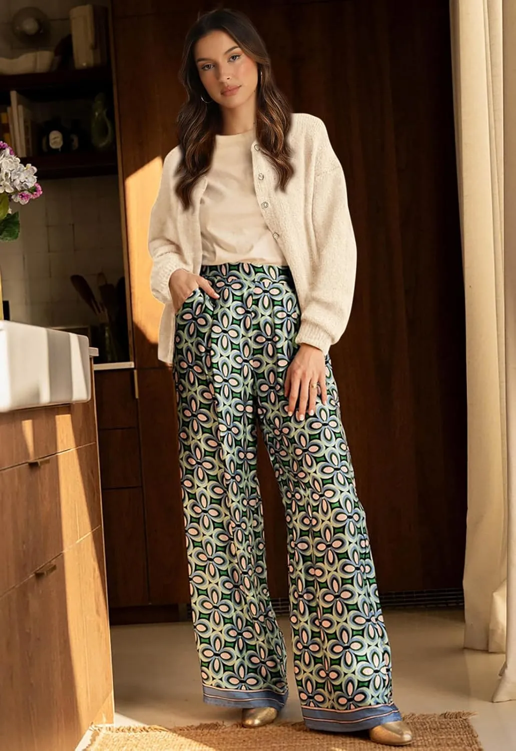 PRETTYGARDEN Long Sleeve Crewneck Button Down Womens Sweaters Spring Open Front Chunky Cardigan Sweaters for Women 2025