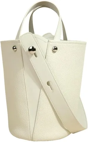 PU Leather Bucket Bag Women Trendy Crescent Hobo Bags Underarm Shoulder Bag Cute Crossbody Purse Summer Tote Handbag 2025