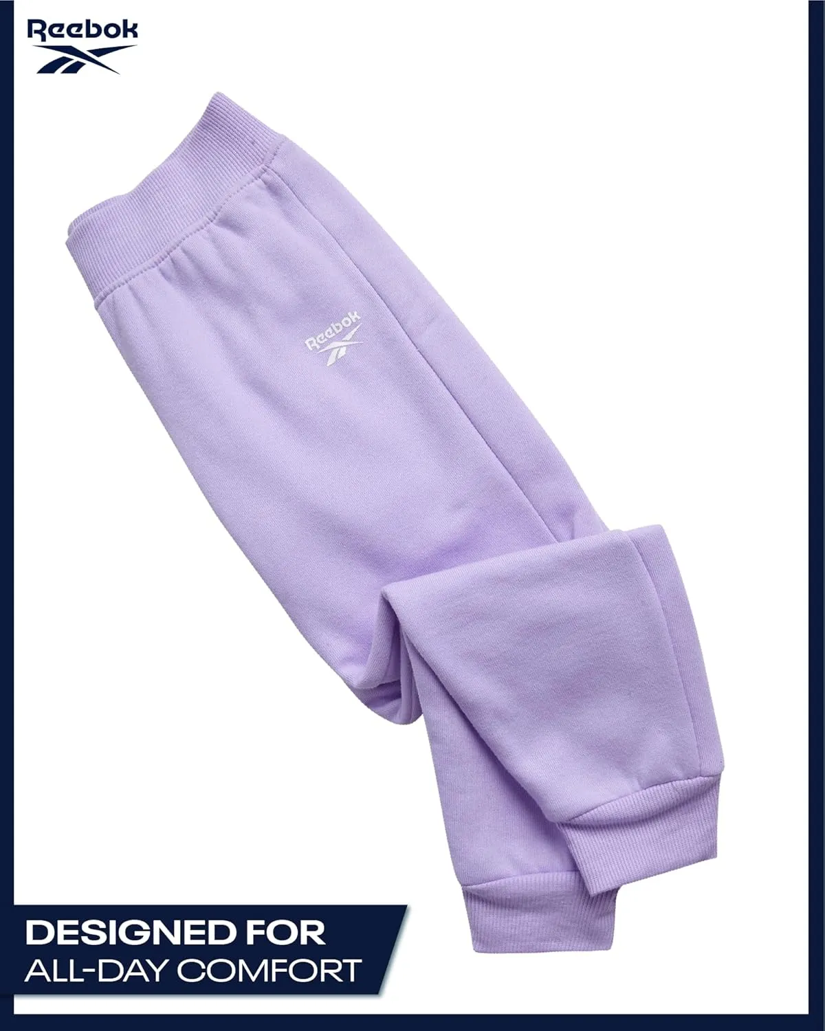 Reebok Baby Girls' Pants Set - 3 Piece Fleece Lined Sweatshirt, Graphic Tee and Jogger Pants for Infant and Toddler (12M-6X)