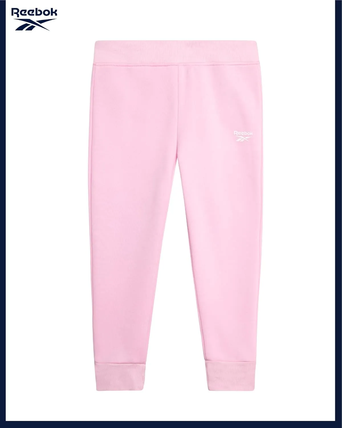 Reebok Baby Girls' Pants Set - 3 Piece Fleece Lined Sweatshirt, Graphic Tee and Jogger Pants for Infant and Toddler (12M-6X)
