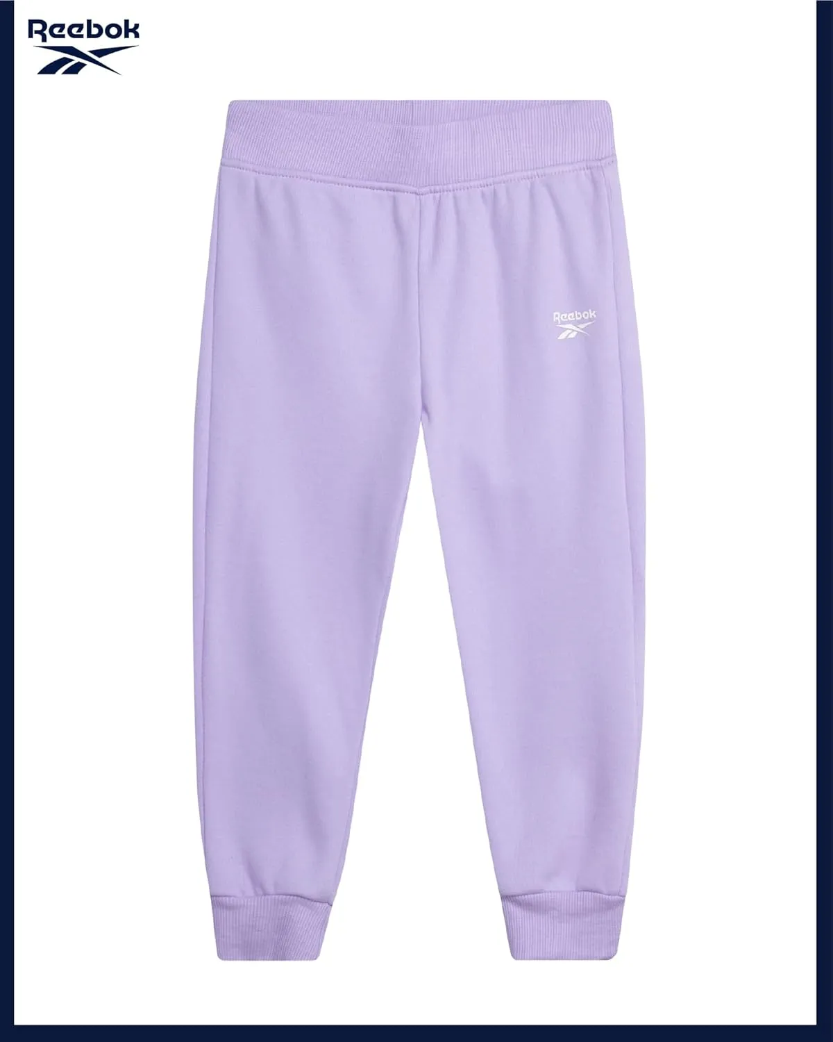 Reebok Baby Girls' Pants Set - 3 Piece Fleece Lined Sweatshirt, Graphic Tee and Jogger Pants for Infant and Toddler (12M-6X)
