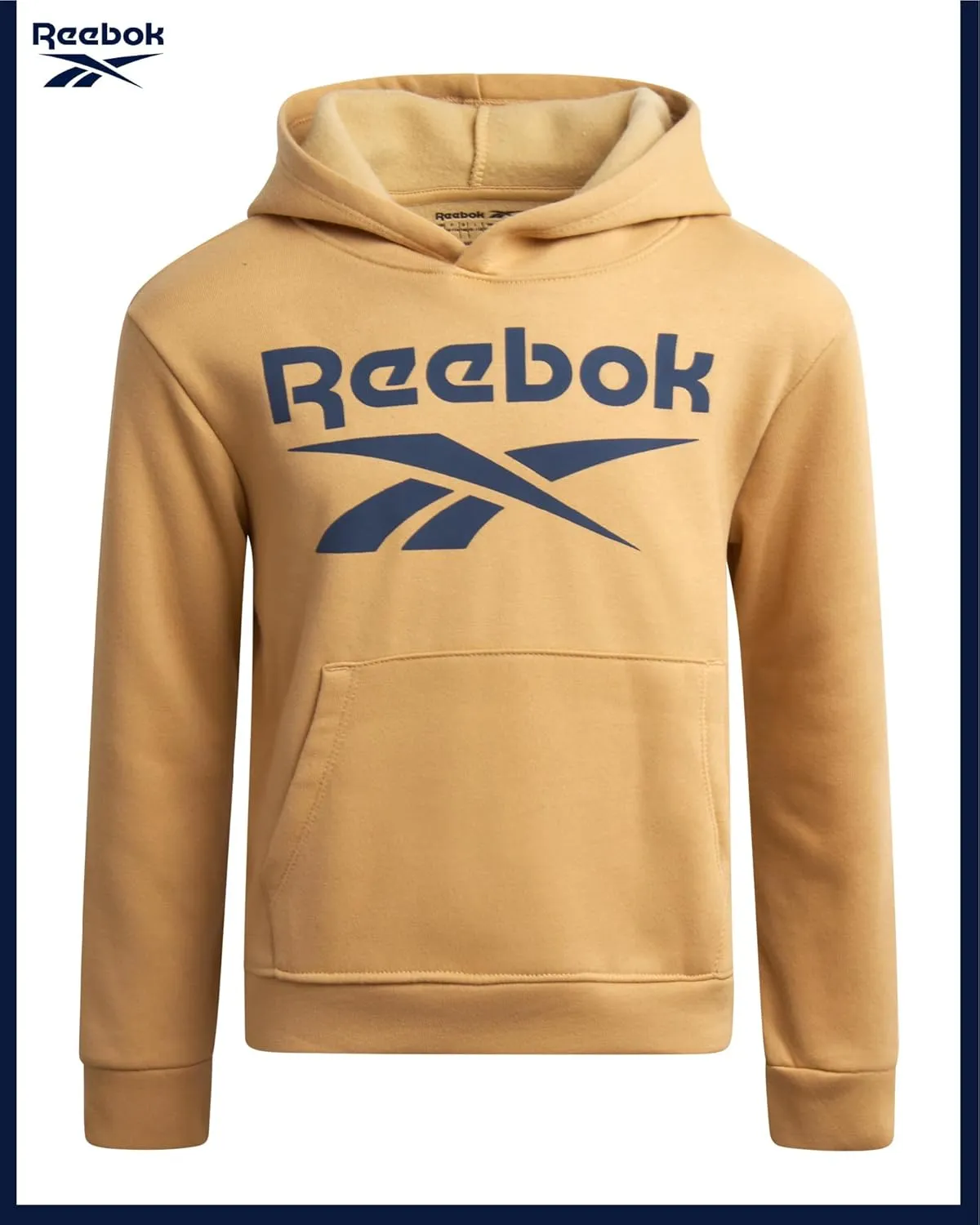 Reebok Boys' Sweatsuit Set - 3 Piece Pullover Hoodie Sweatshirt, Jogger Sweatpants, and T-Shirt - Activewear Pants Set (8-14)