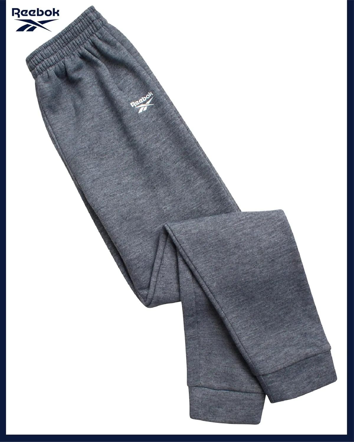 Reebok Boys' Sweatsuit Set - 3 Piece Pullover Hoodie Sweatshirt, Jogger Sweatpants, and T-Shirt - Activewear Pants Set (8-14)