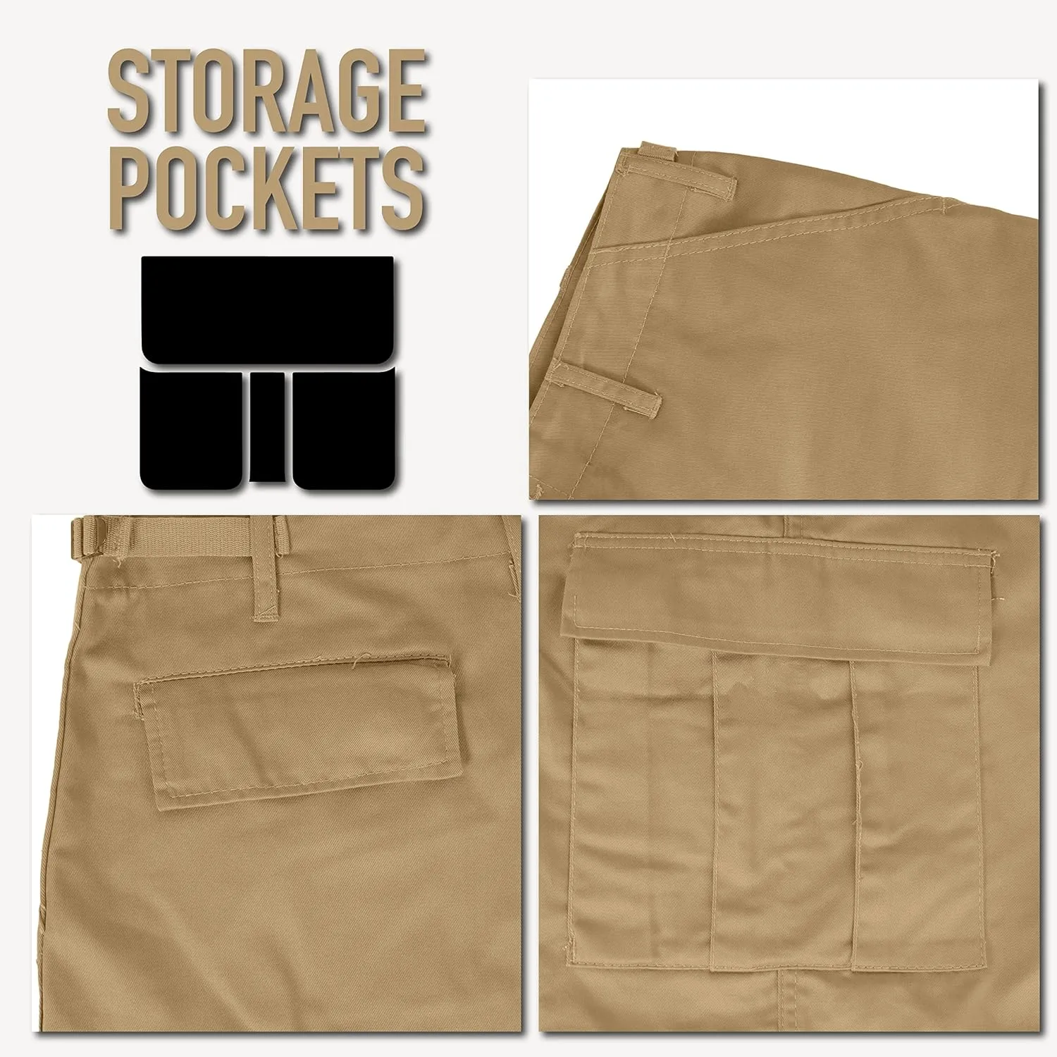Rothco BDU Cargo Shorts Mens Outdoor Shorts Hiking Shorts