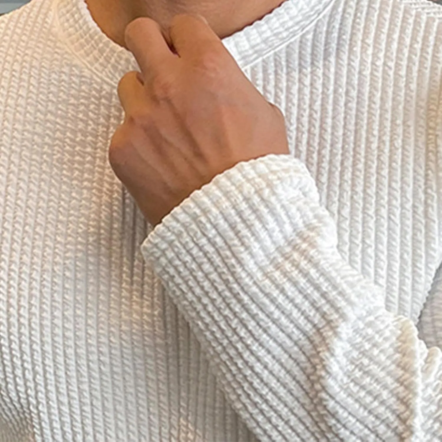 RTRDE Men's Big & Tall Sweaters Sweaters Pullover Slim Fit Comfortable Knitted Long Sleeve Casual Dress Sweater, M-3XL