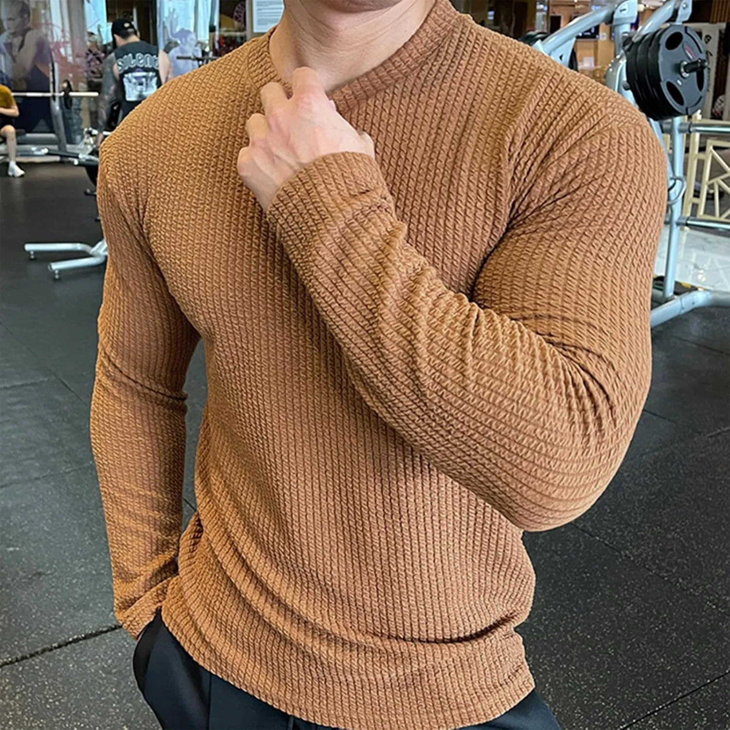 RTRDE Men's Big & Tall Sweaters Sweaters Pullover Slim Fit Comfortable Knitted Long Sleeve Casual Dress Sweater, M-3XL
