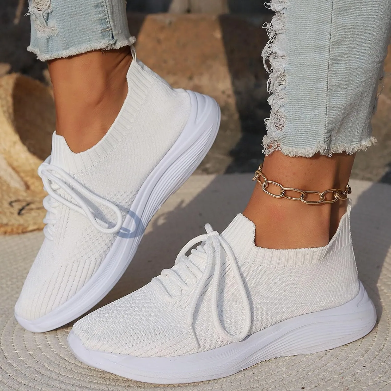 Running Shoes Women Walking Shoes Lightweight Tennis Shoes Non Slip Shoes Casual Breathable Sneakers for Workout Sports