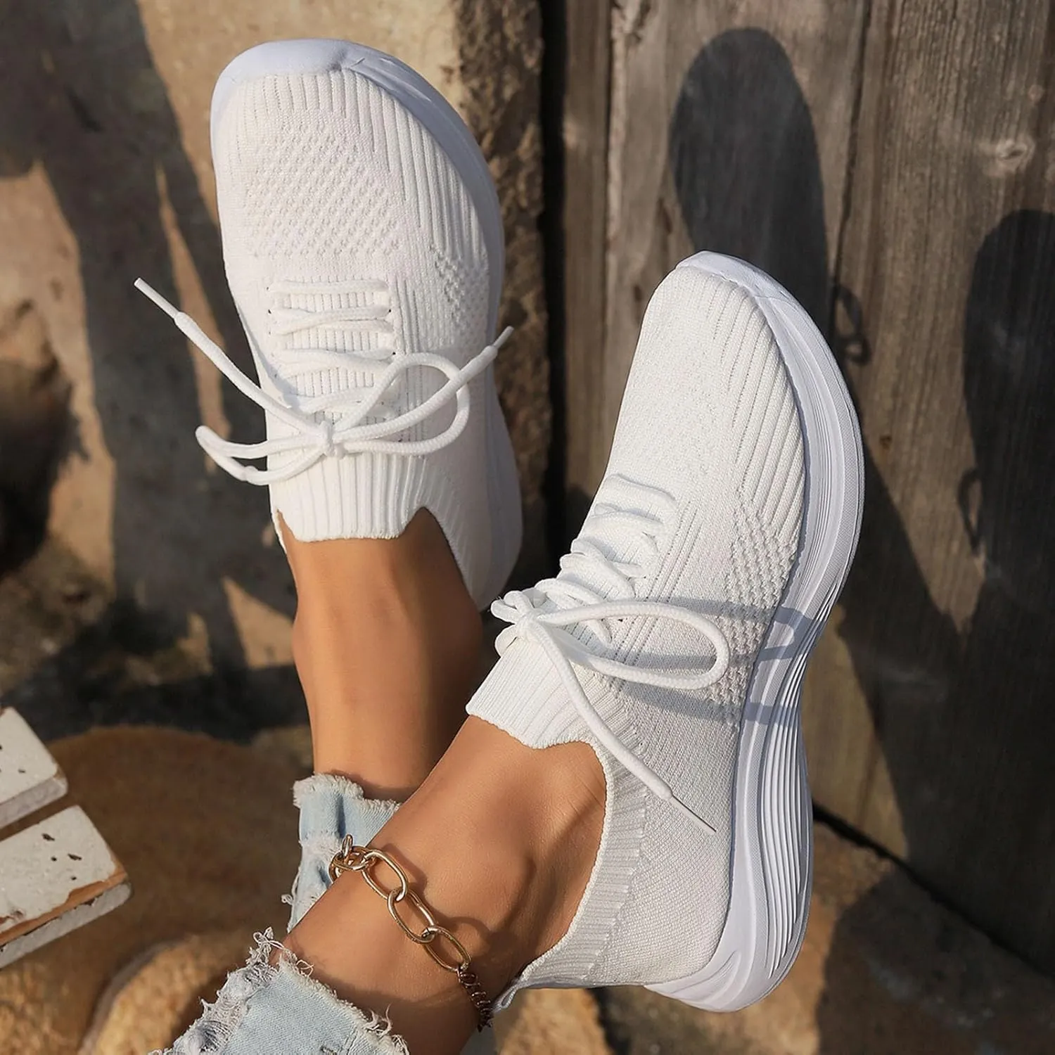 Running Shoes Women Walking Shoes Lightweight Tennis Shoes Non Slip Shoes Casual Breathable Sneakers for Workout Sports