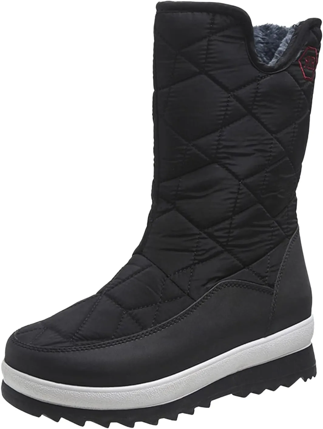 SBGMoSJ Waterproof Winter Boots Women Zipper Womens Winter Boots Waterproof Zipper Fuzzy Knee High Winter Boots for Women Women's Winter Boots Winter Dress Boot for Women 2023