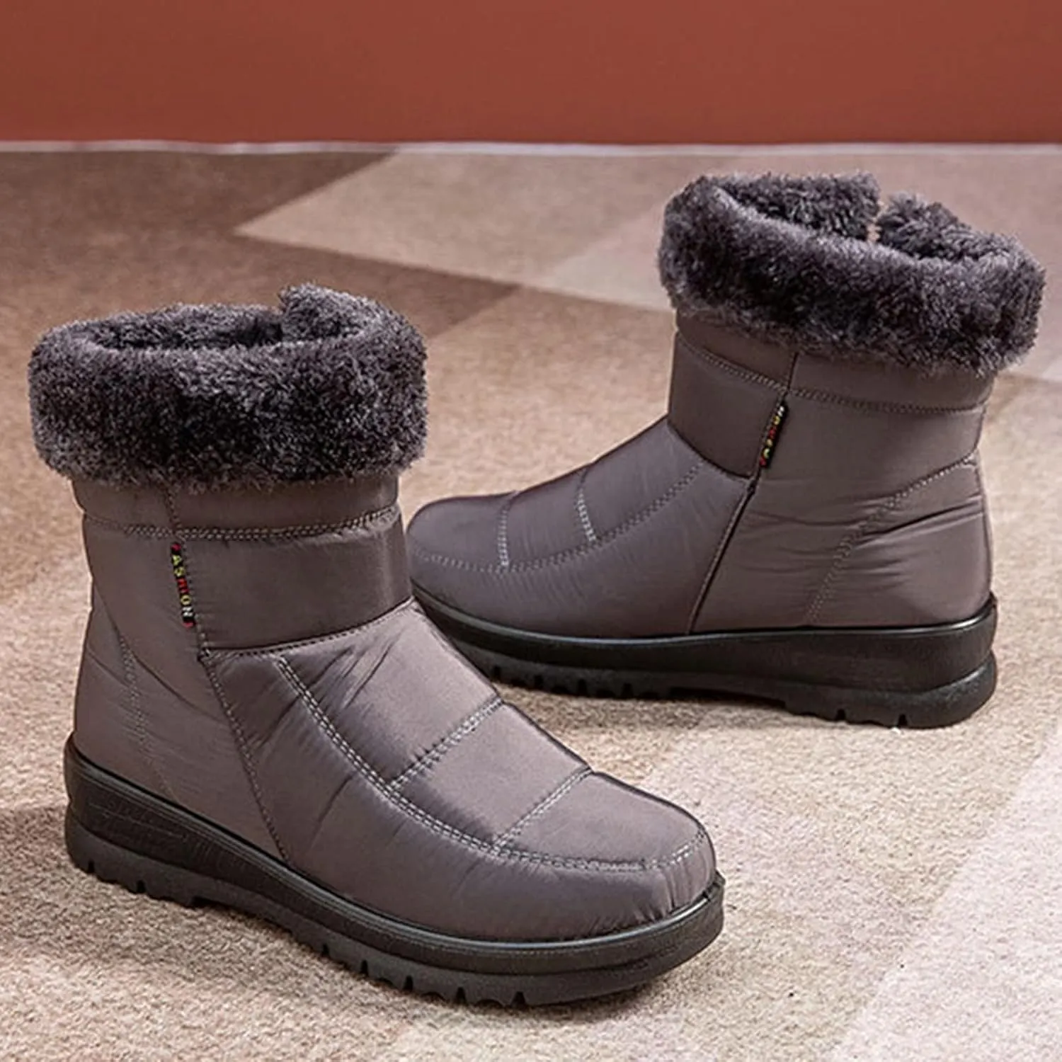 SBGMoSJ Winter Boots for Women 2023 Trendy Fall Women's Winter Boots Waterproof Zipper Womens Winter Boots Size 9 Wide Women Boots Winter Cute Botas De Frio Para Mujer