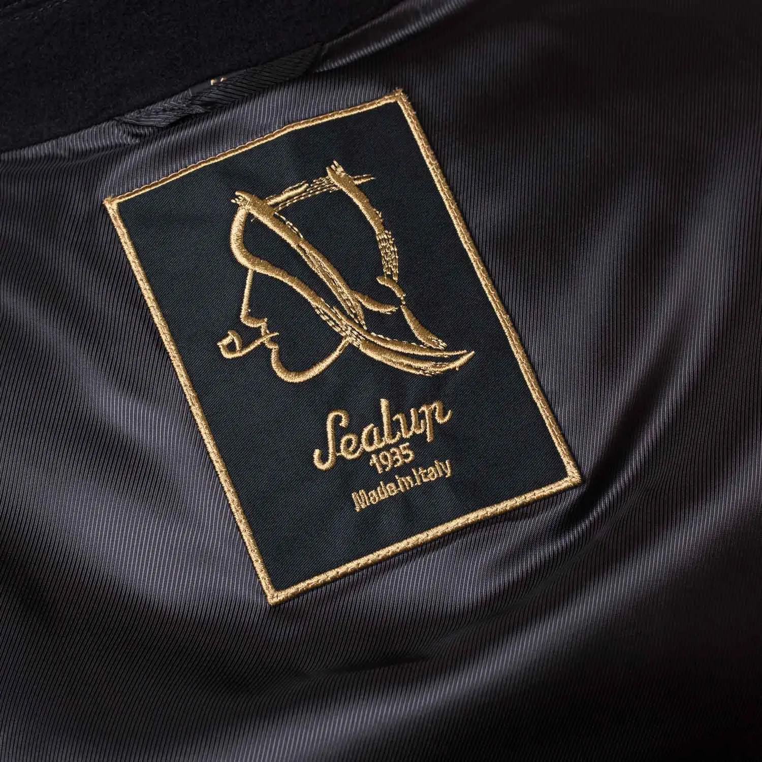 Sealup x MJ: Dark Blue Caban Jacket "Amalfi" made of pure Wool - Iconic Sealup