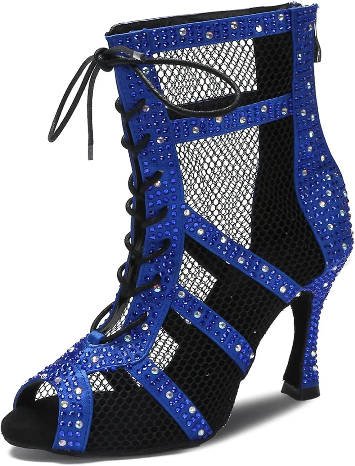 Sexy Ballroom Boots - Hollow Out Mesh Heels for Jazz/Pole Dance (9CM/3.54")