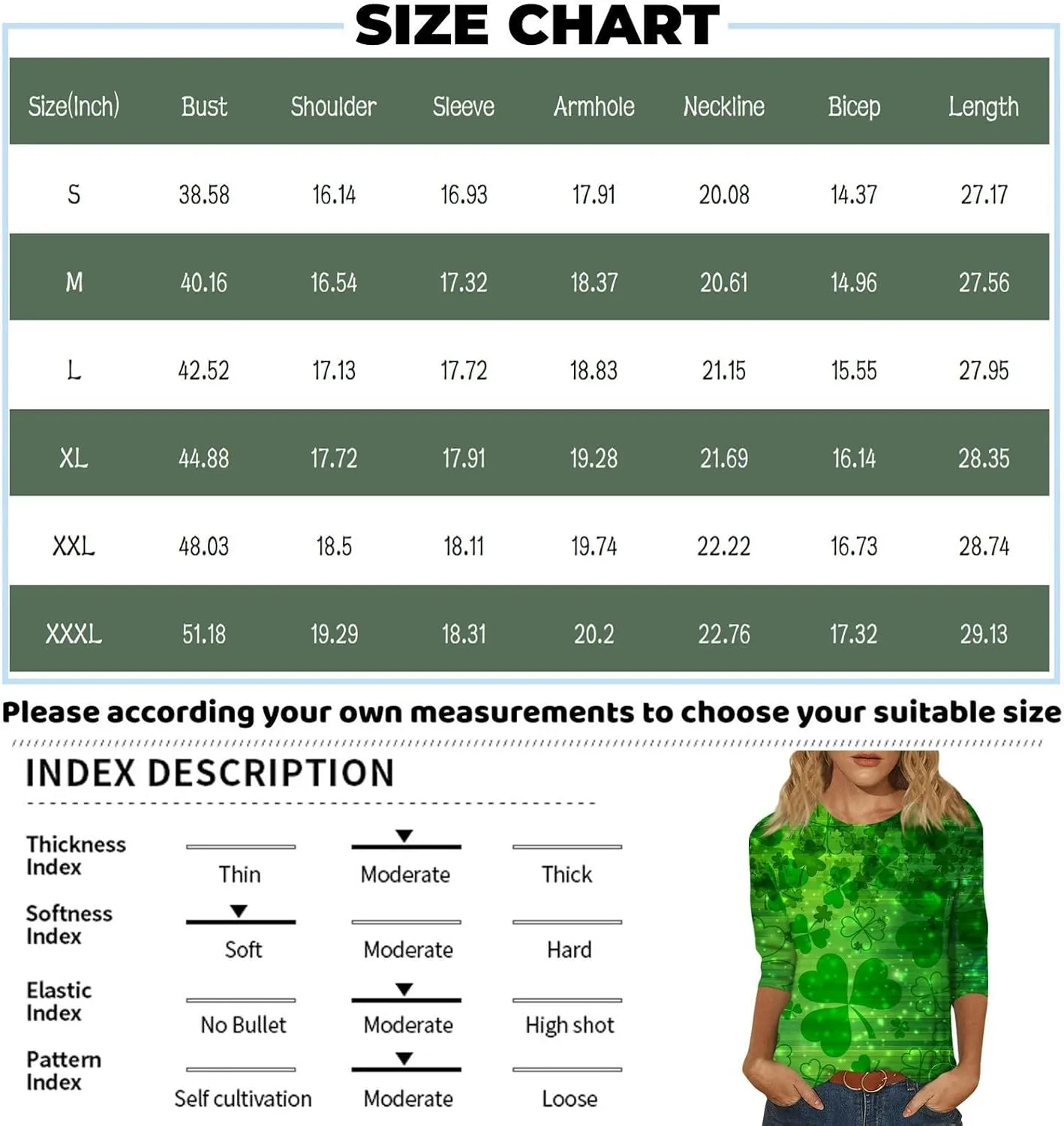 Shirts for Women 3/4 Length Sleeve Crewneck Tops 2024 Fall Casual Loose Fit Printed Tee Cute Basic Blouses for Women