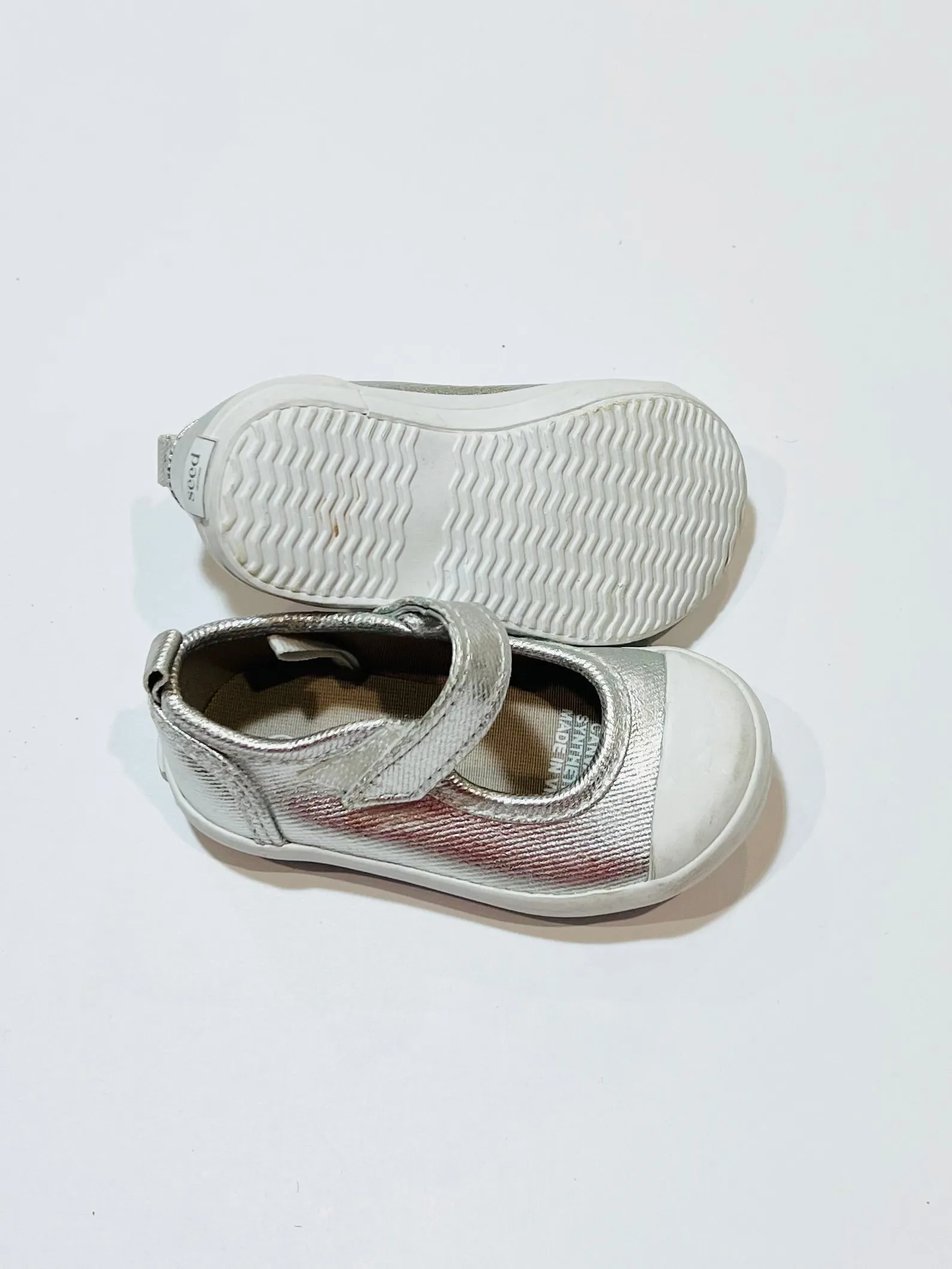 Silver Mary-Janes - Size EU20