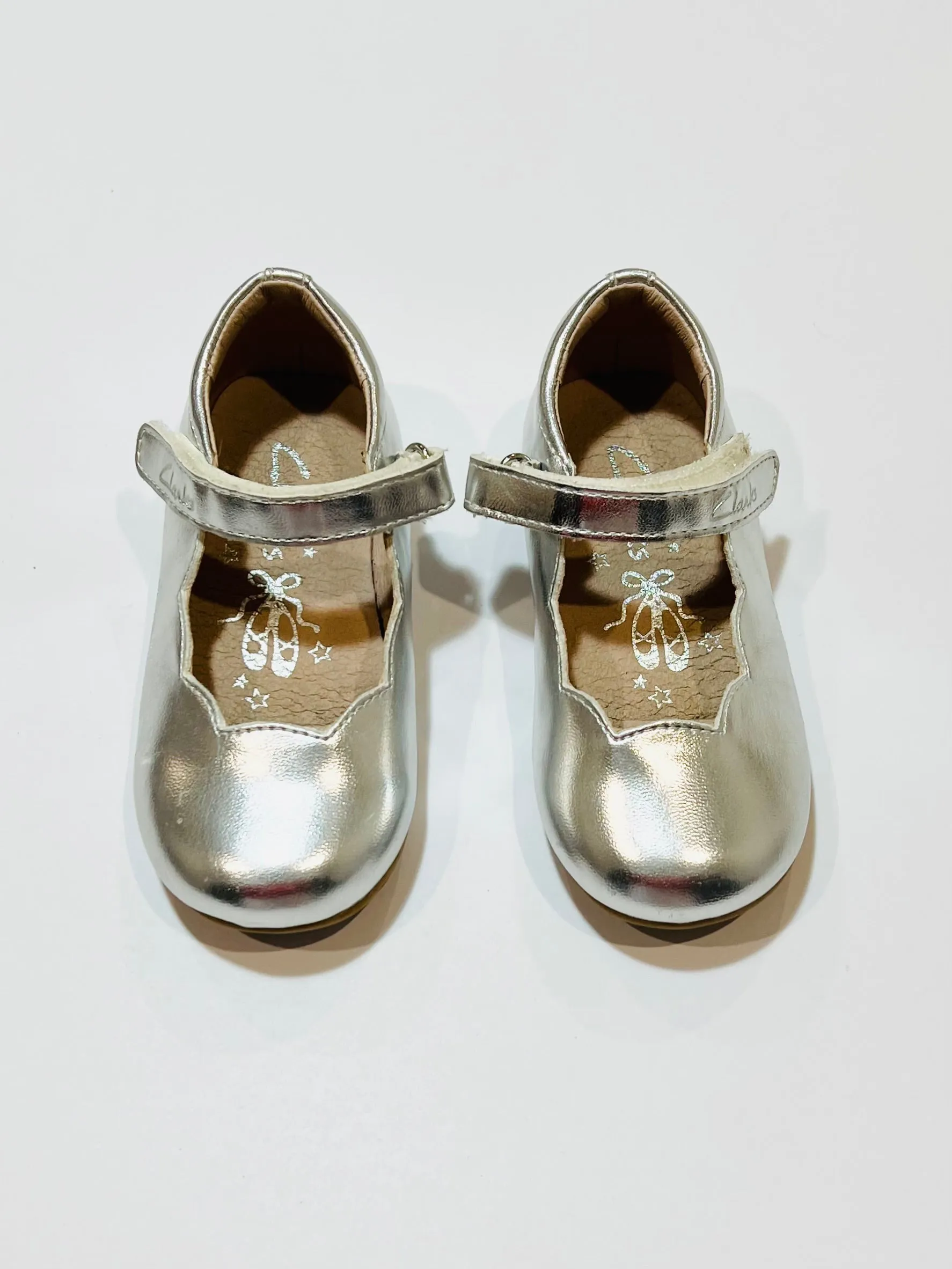 Silver Mary-Janes - Size EU24