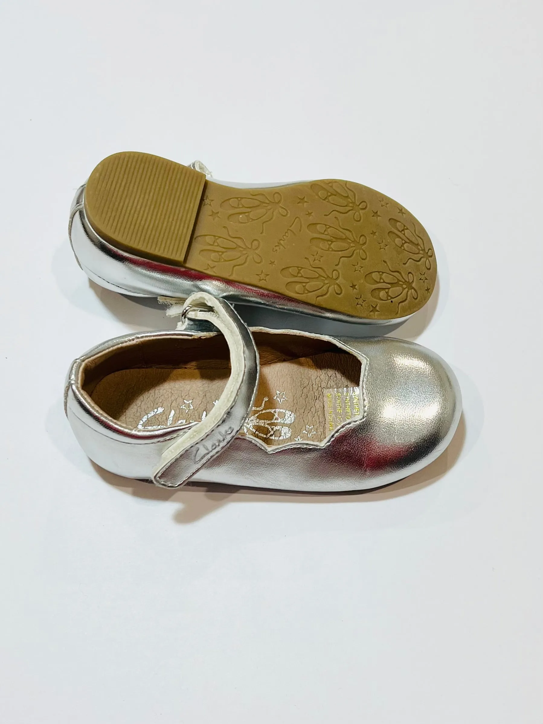 Silver Mary-Janes - Size EU24