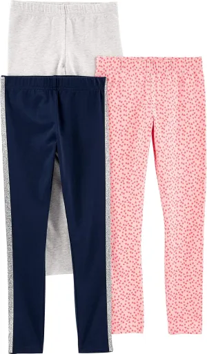 Simple Joys by Carter's Girls' 3-Pack Leggings