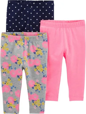 Simple Joys by Carter's Girls' 3-Pack Leggings