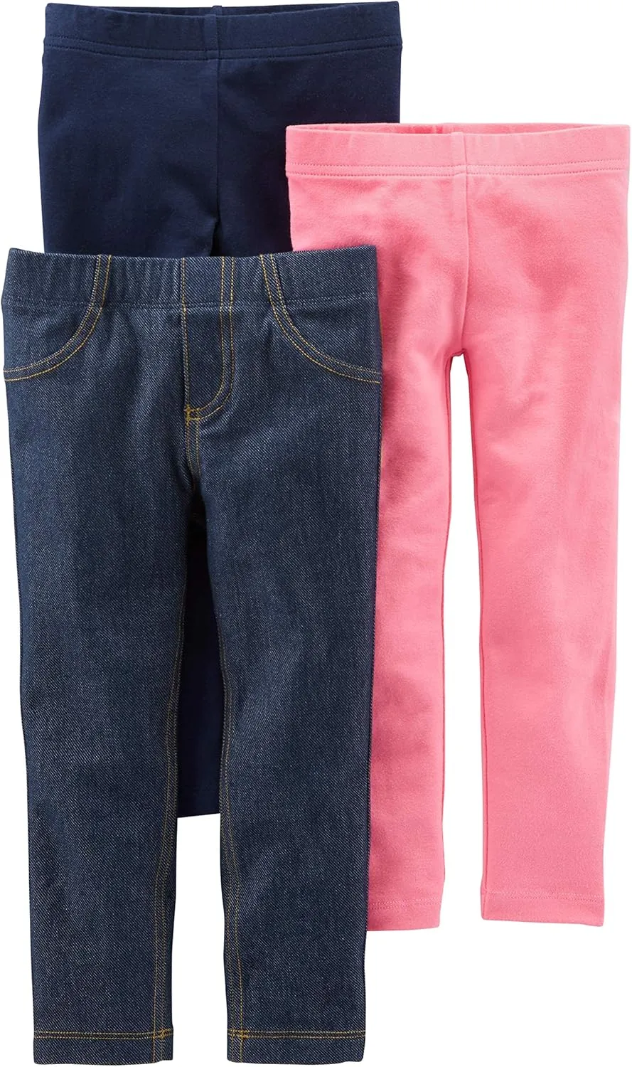 Simple Joys by Carter's Girls' 3-Pack Leggings