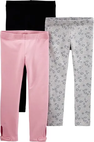 Simple Joys by Carter's Girls' 3-Pack Leggings