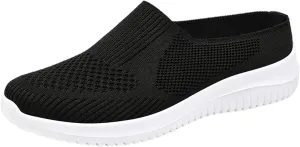 Slip on Mules for Women 2025 Mesh Backless Orthpetic Mule Sneakers Summer Breathable Walking Shoes with Arch-Support