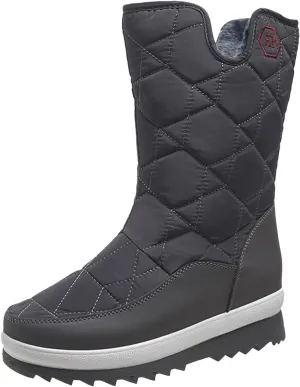 Snow Boots for Women Waterproof Non Slip Wide Womens Boots Winter Ankle Womens Wide Width Snow Boots with Zipper Boots for Snow Woman Winter Boot for Women Size 5.5