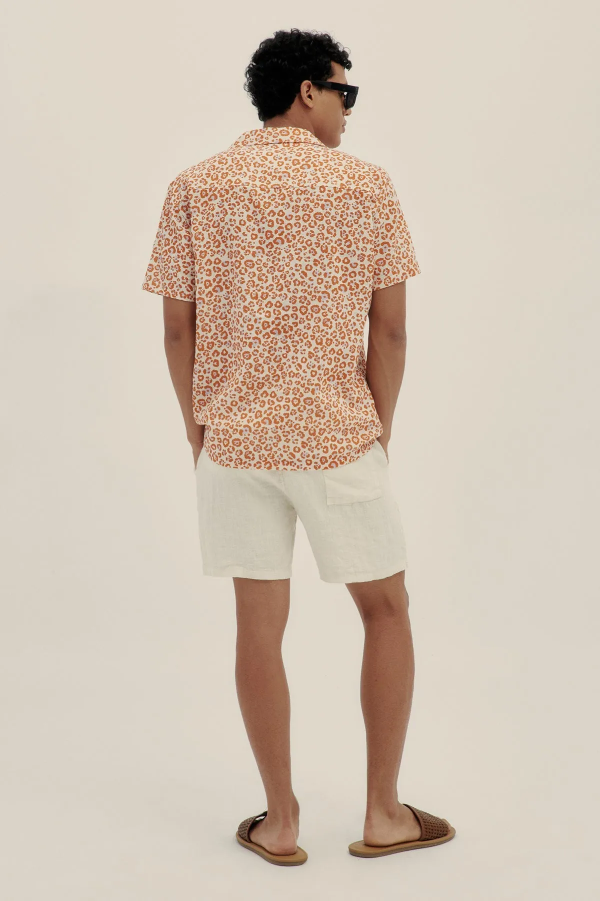 Spotted Camp-Collar Shirt