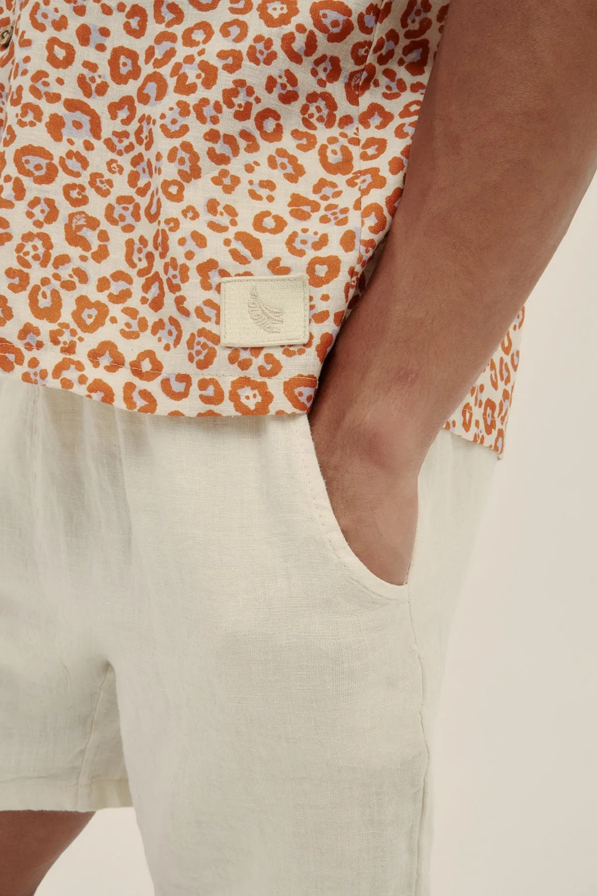 Spotted Camp-Collar Shirt