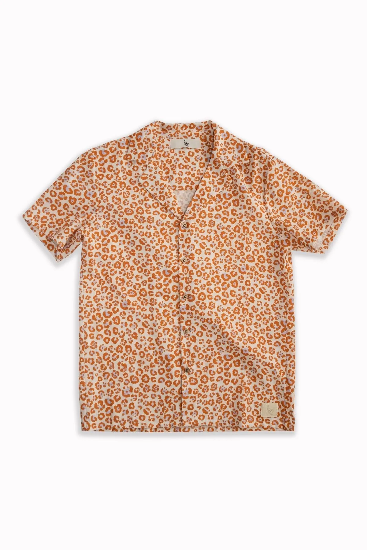 Spotted Camp-Collar Shirt