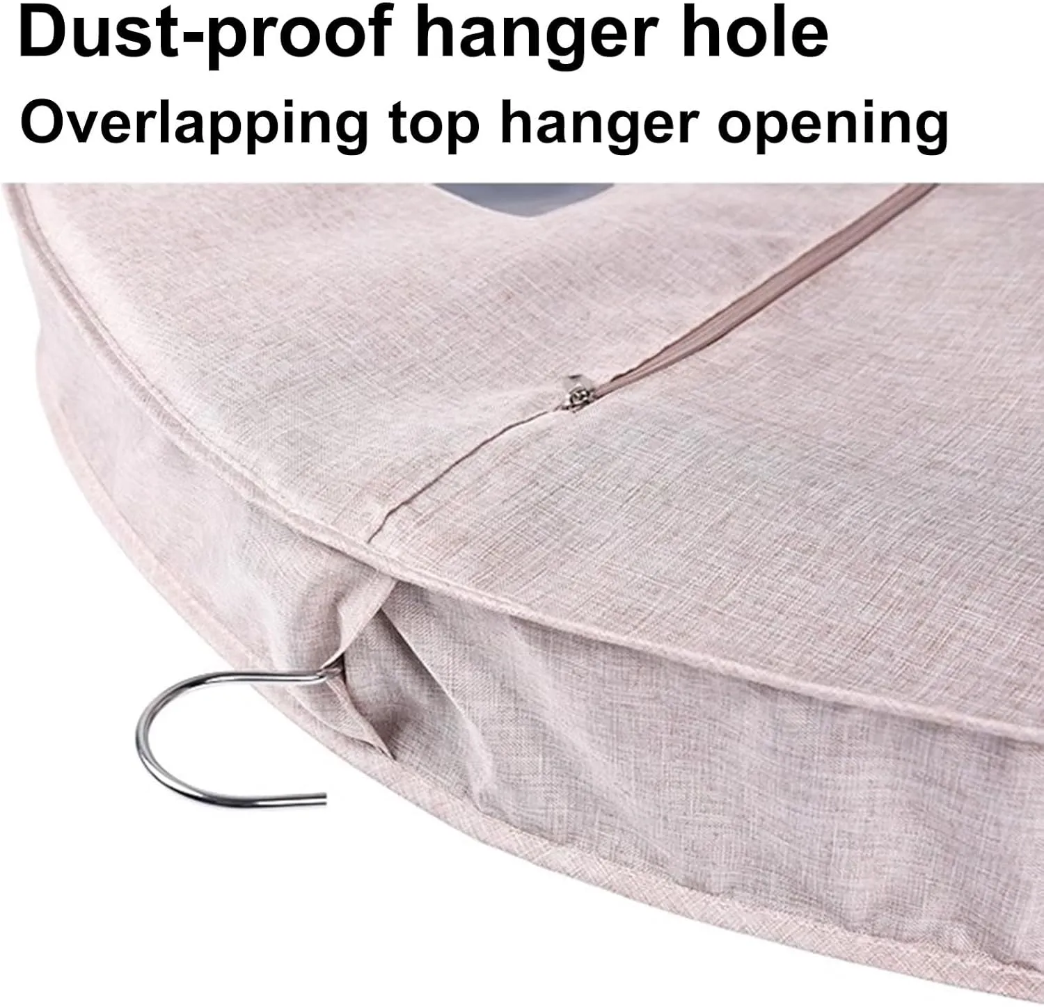 Suit Bags, Thickened Oxford Cloth Material, Hanging Garment Bag with Transparent Window, for Dresses, Coats, Shirts, Sweaters(Gray,58x130cm/23x51in)