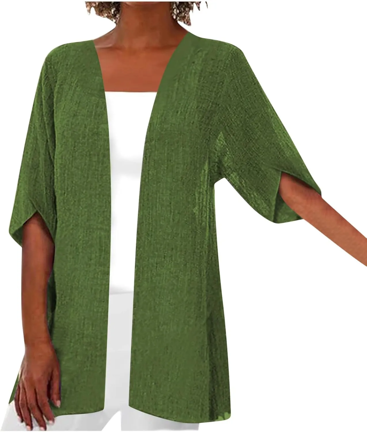 Summer Cardigans for Women Lightweight Open Front Short Sleeve Tunic Cardigans, Summer Shawls, Casual Beach Cover Ups