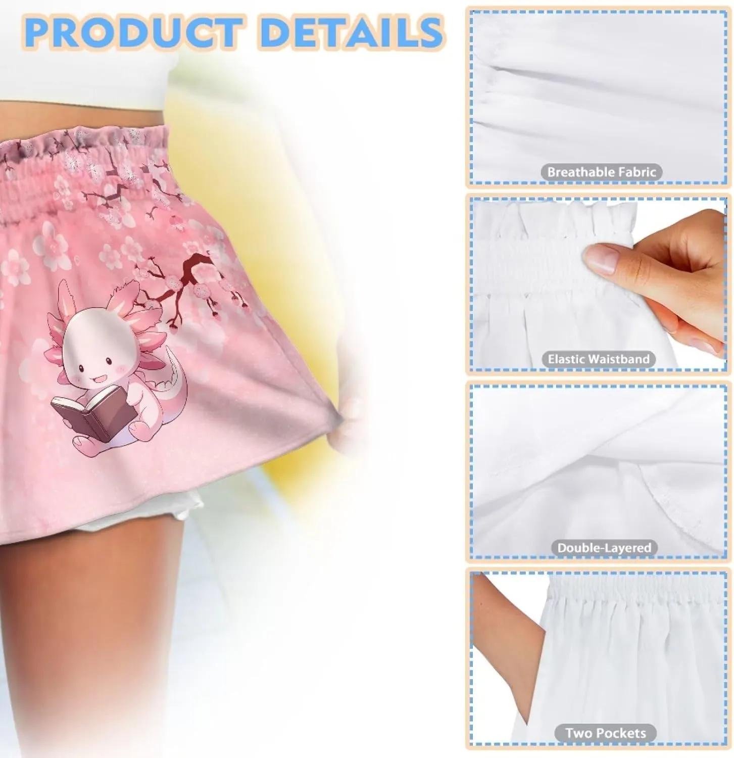 Summer Shorts for Teen Girls 3-16 Athletic Shorts High Waisted with Pocket Flowy Shorts